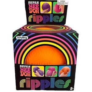 Super Nee Doh GENUINE Ripples XL 4 Squishy Color Orange